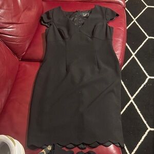Adrianna Papell Black Mini Dress